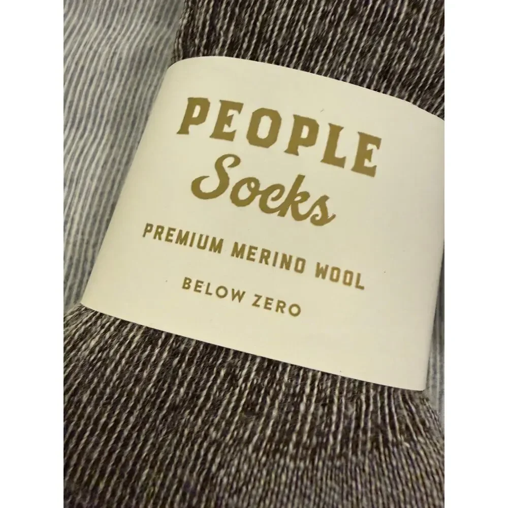 People Socks Below Zero Merino Wool Crew Socks Gray 4 Pairs NWT S/M?